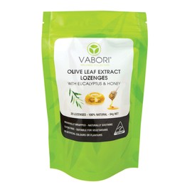 Vabori Olive Leaf Extract Lozenges with Eucalyptus & Honey x 20 Pack