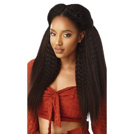 Outre Mytresses Gold Label Blowout Collection Length Perm Yaki Straight Style Unprocessed Human Hair Weaves - BLOWOUT STRAIGHT 10 Inch (NBLK)