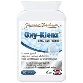 Specialist Supplements Oxy-Klenz Healthy Bowel Function 100 Capsules (Pack of 2)