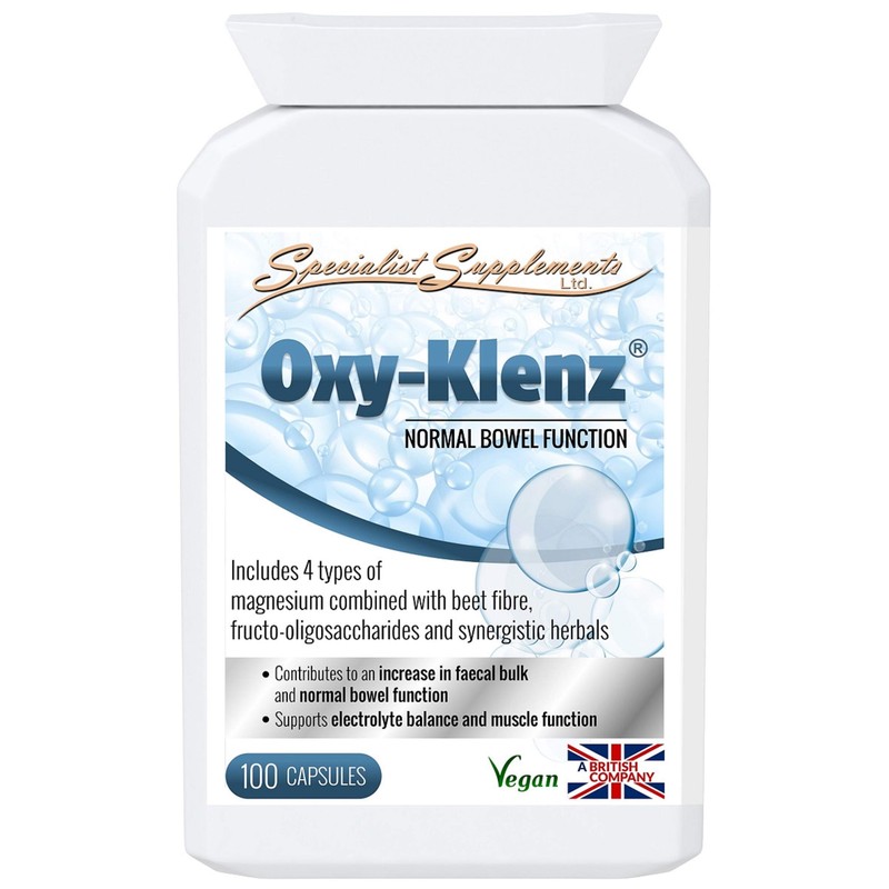 Specialist Supplements Oxy-Klenz Healthy Bowel Function 100 Capsules (Pack of