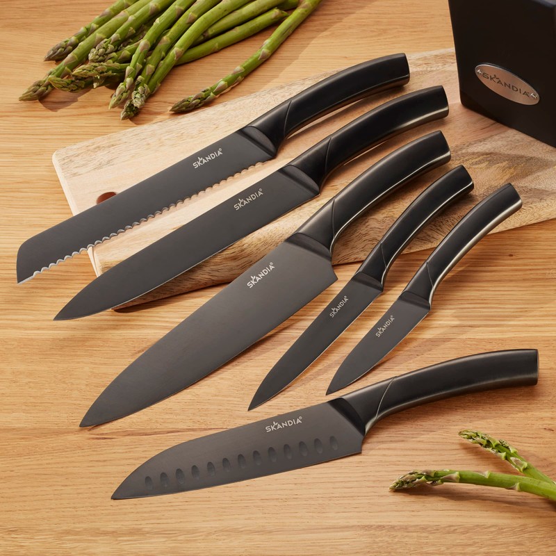 Hampton Forge Skandia Beck 7 Piece Knife Block Set, one