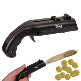 Bottle Opener Bottle Cap Gun with 11 Bottle Caps