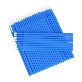 100 Pcs Micro Applicators Brushes, Micro Buds for Eyelashes, Eye Make-up Applicators, Eyelash Extension Brush for Eyelash Extensions (DarkBlue)