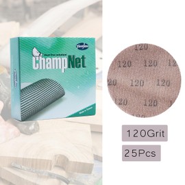 ChampNet Mesh Sanding Disc 9 Inch 120 Grit 25PCS, Sand Screen 9in Sandpaper Net Dust Free Hook and Loops Discs | Compatible with Radius 360 Drywall Sander | Ideal for Drywall, Floor, Putty Use