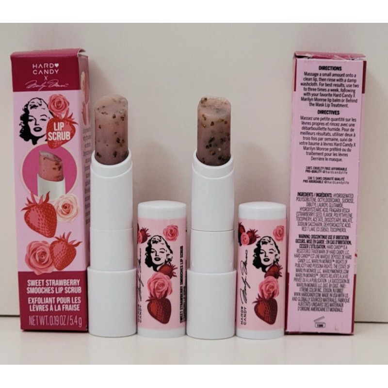 2 pk HARD CANDY X MARILYN MONROE LIP SCRUB SWEET