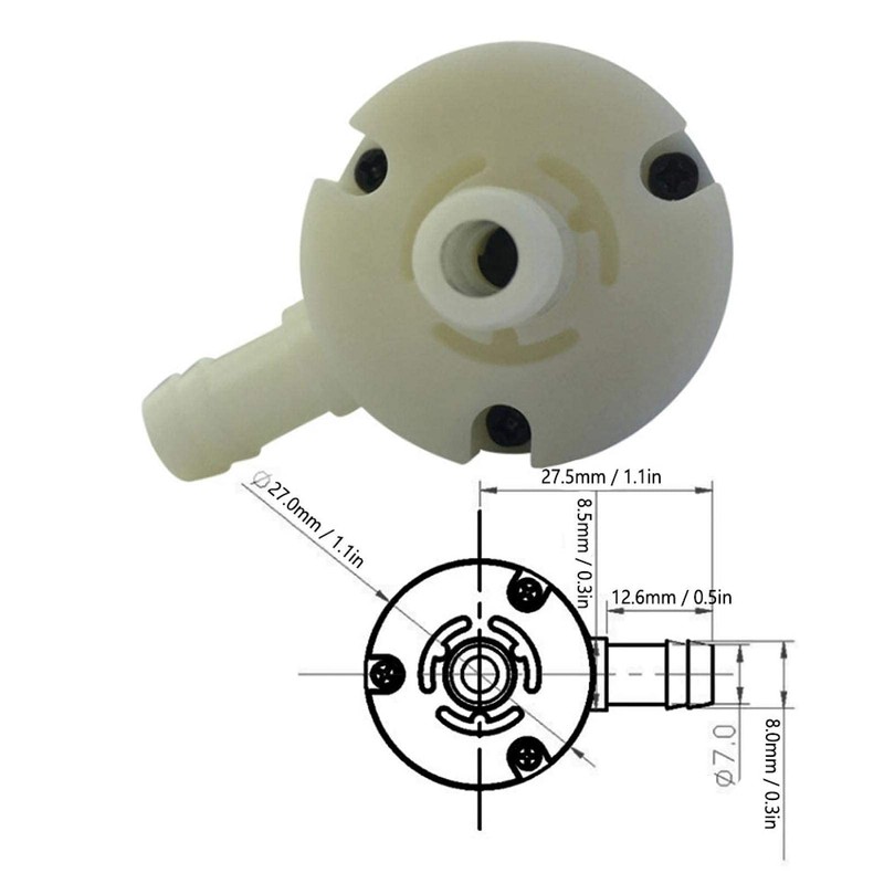 Mini Micro Submersible Motor Pump Stainless Steel AntiCorrosion Micro Portable