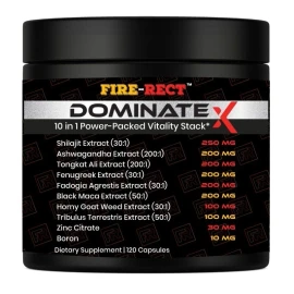 Fire-Rect Dynamate X  10 in 1 Supplement for Men, Strength, Energy, Recovery (2 Months)