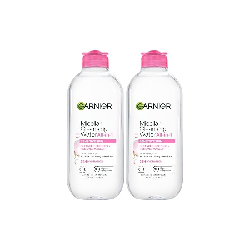 Garnier SkinActive Micellar Cleansing Water, For All Skin Types, (Pack
