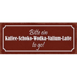 Schatzmix Tin-Plate Sign, Sheet metal, Multicoloured, 27x10 cm