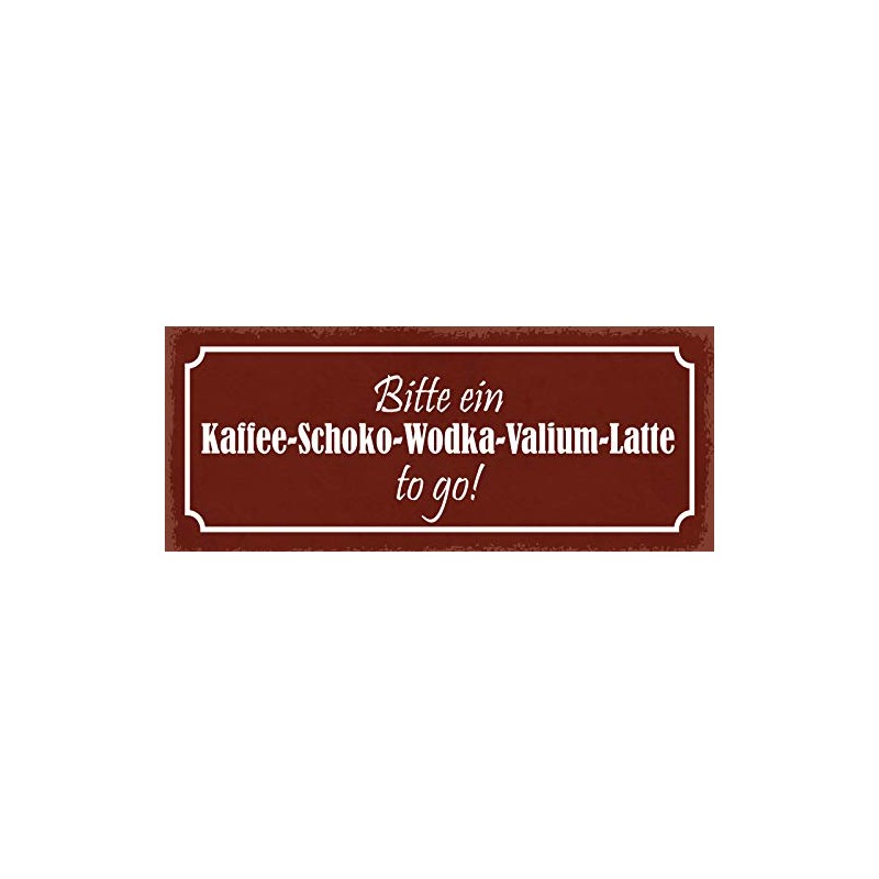 Schatzmix Tin-Plate Sign, Sheet metal, Multicoloured, 27x10 cm