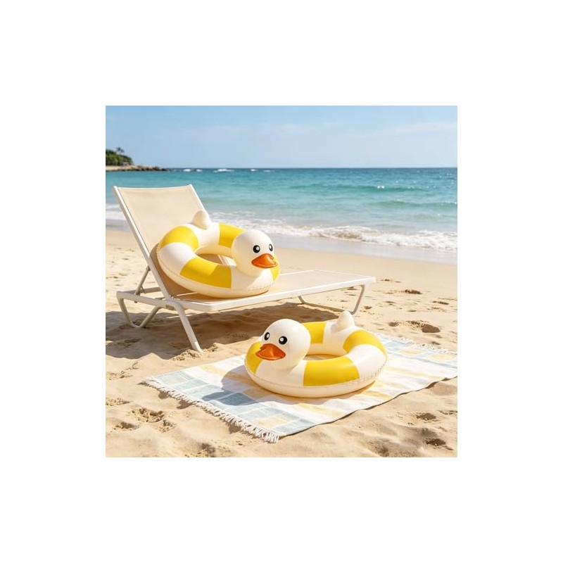 2-Pack Duck Pool Float - Fun Floaties Inflatable Swimming Pool