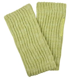 M&M Silk Gloves, Smartphone Arm Warmer (Pack of 2), Fingertip Free, Finger Hole, Chilled Silk, Made in Japan, pistachio