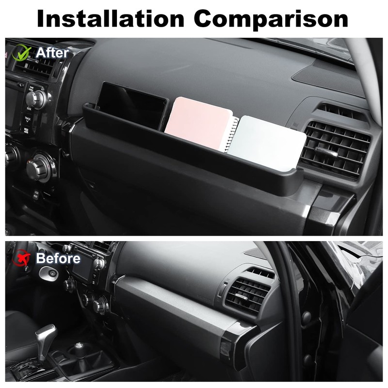 Voodonala for 4Runner Passenger Copilot Armrest Storage Box Passenger Grab