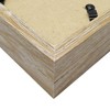 Smiling Art Wooden Photo Frame for 2 Photos Folding Picture