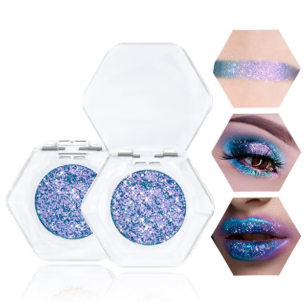 Prreal Chameleon Eyeshadow Glitter, Glitter Shimmer Eyeshadow, Multichrome Glitter Highlighter