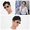 WDZAYXC Retro Oval Metal Fashion Sunglasses for Women Men UV