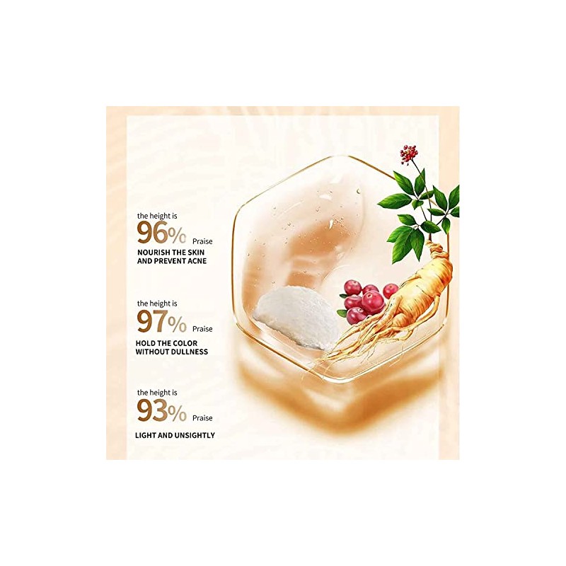 Crema Hidratante Base de Maquillaje Líquida Correctora Natural con Hidratación