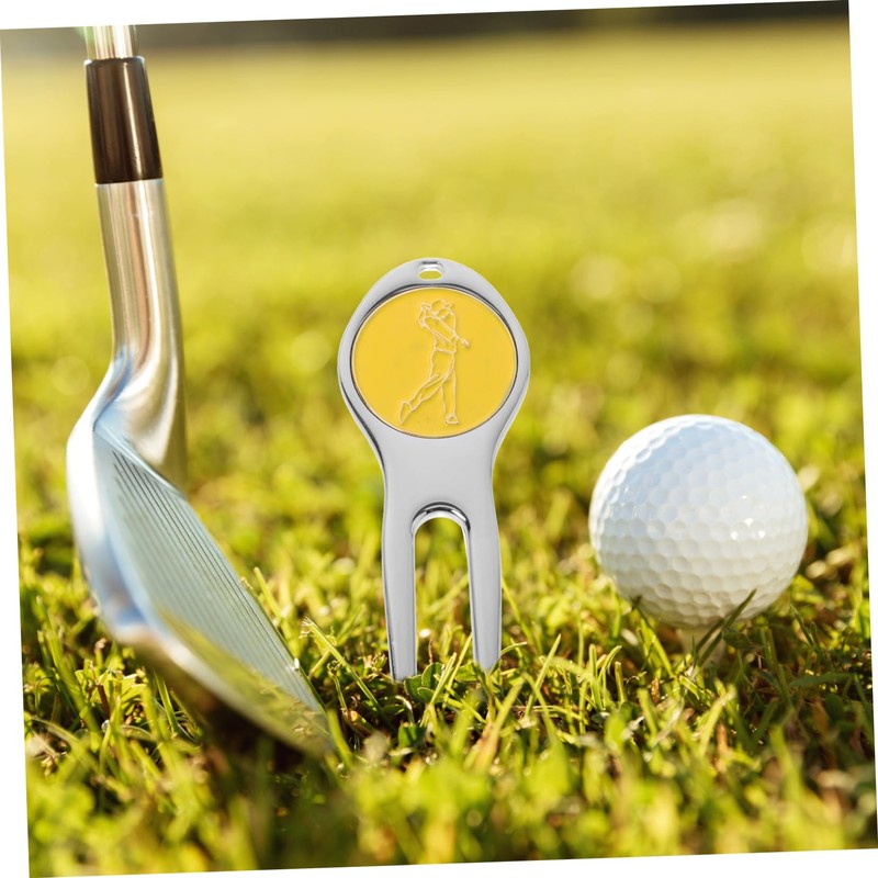 OHPHCALL 3pcs Golf Divot Repair Tool Marker Fork for Turf