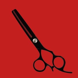 Kashi C-530TB Black Thinning/Texturizing 6" 30 Teeth Hair Shears/Scissors