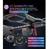 sixcow 2 Pack Replacement Speaker Upgrade for 2007-2018 Jeep Wrangler