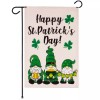 G128 Garden Flag Happy St. Patrick's Day Three Leprechaun Gnomes