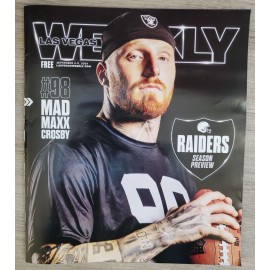 Las Vegas Weekly Raiders Season Preview Maxx Crosby Oversized Magazine V2