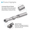 CoCud Solid Carbide Drill Bits, 8.8mm Diameter, YG6 (C2/K20) Tungsten