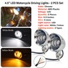 Anki HappiGo 4.5 Inch 2 Pcs Chrome LED Motorcycle Fog
