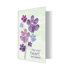 Dog Speak Pet Sympathy Card – May Your Heart Be Healed with Special Memories and Love – Loss of Pet Remembrance Card with Envelope