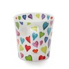 Dunoon, "Bone China"-Porzellan-Tasse, "Herz"-Design, Rauchquarz