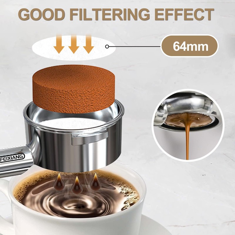 Wosyoodo 600 PCS Replacement Paper Filters, 64 mm / 2.5"