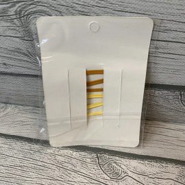 Unbranded 4 Piece Women Duckbill Clip Yellow Color Barrettes Frosted Hair Clip Hairpin