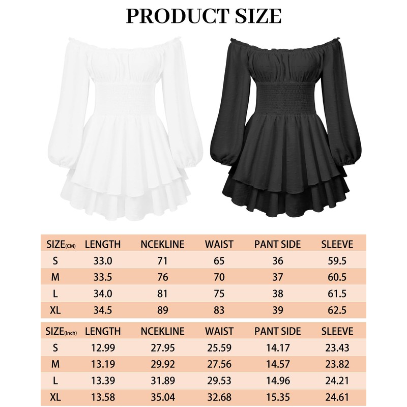 Women Pirate Costume Dress with Corset Accessories Long Sleeve Romper