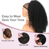Janyuwool 24 inch Drawstring Ponytail for Black Women Afro Kinky