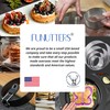 FUNUTTERS Egg Rings, 3.5'', Nonstick, Professional and Large, Stainless Steel