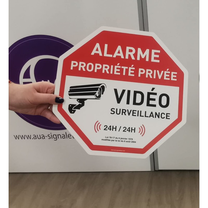 AUA SIGNALETIQUE - Circular sign made of PVC, 1.5 mm
