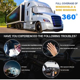 AUTOXBERT 4-Side Van Bus Car Lorry RV Sunshade Windscreen Sun Shade Blinds Heat Reflective