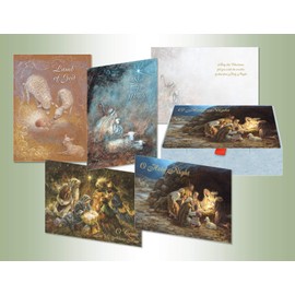 PERFORMING ARTS ® BOXED CHRISTMAS CARD ASSORTMENT Set of 20 cards/20 envelopes (5 each of 4 designs) in a reusable decorated box
