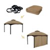 Gazebo Universal Replacement Privacy Curtain – Hugline 10' x 10'