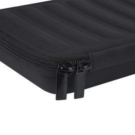 Harmonica Storage Case, PU Leather Black Harmonica Zippered Carrying Case Storage Bag for 7 Harmonicas custodia armonica