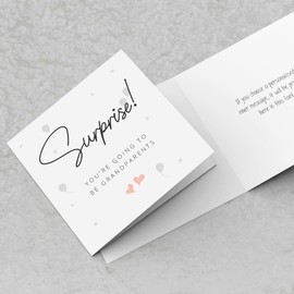 Pregnancy Announcement Card | Surprise You're going to be Grandparents Card | Cute Expecting Baby Card | Announcing Pregnancy Card | We're pregnant cards