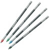 Lamy M21 4 Pack Ballpoint Refills Mixed Black,Blue,Red and Green