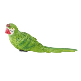 Parrot Figurine Simulation Vivid Innovative Wall Mounted Hand Painted Resin Parrot Model Toy for Garden Home Decor Photography Prop Green