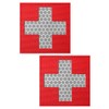 TXSN 2PCS Medic Patches, Reflective Red Corss First Aid Hook