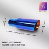 ZEXHAUST 4in BLUE EXHAUST TIP 3in INLET 12in LONG ANGLE