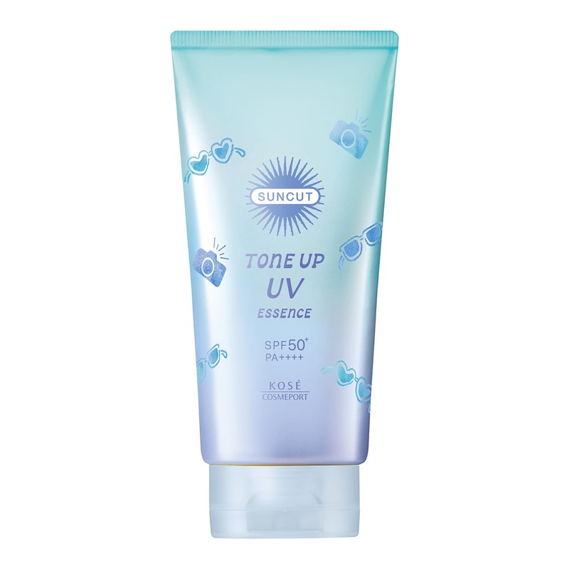 Suncut Tone Up UV Essence Snow White Blue 80g Sunscreen