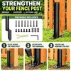 Fence Post Repair Kit for Reinforcing Fence Posts – Heavy-Duty