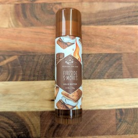 TRAVEL: Solid Body Butter For Dry Skin - Coconut Free - Body Care, Lotion - Mountain View Soap Unscented and Scent Sticks:_Fireside S'mores_SINGLE: Travel-Sized Stick