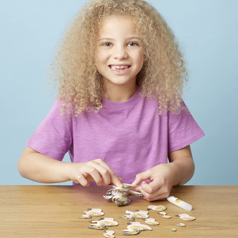 EUGY 3D Raptor Dinosaur Craft Kit