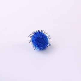 200pcs Glitter Tinsel Pom Poms Sparkle Balls Christmas Decoration (Sapphire Blue)